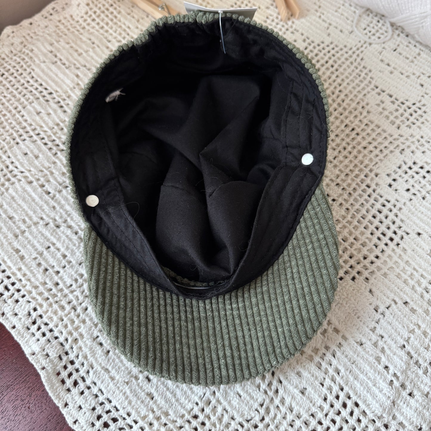 Corduroy Newsboy Hat (S/M)