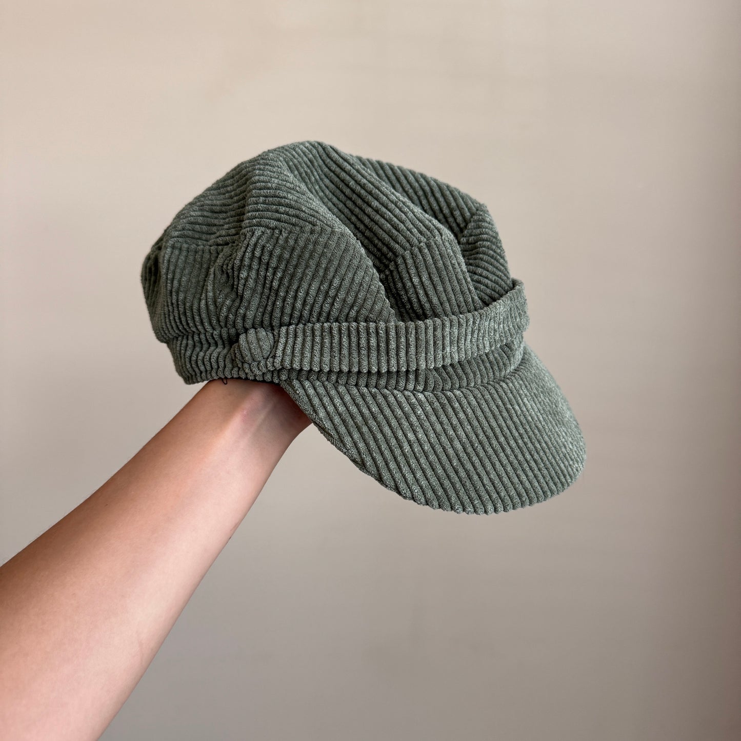 Corduroy Newsboy Hat (S/M)