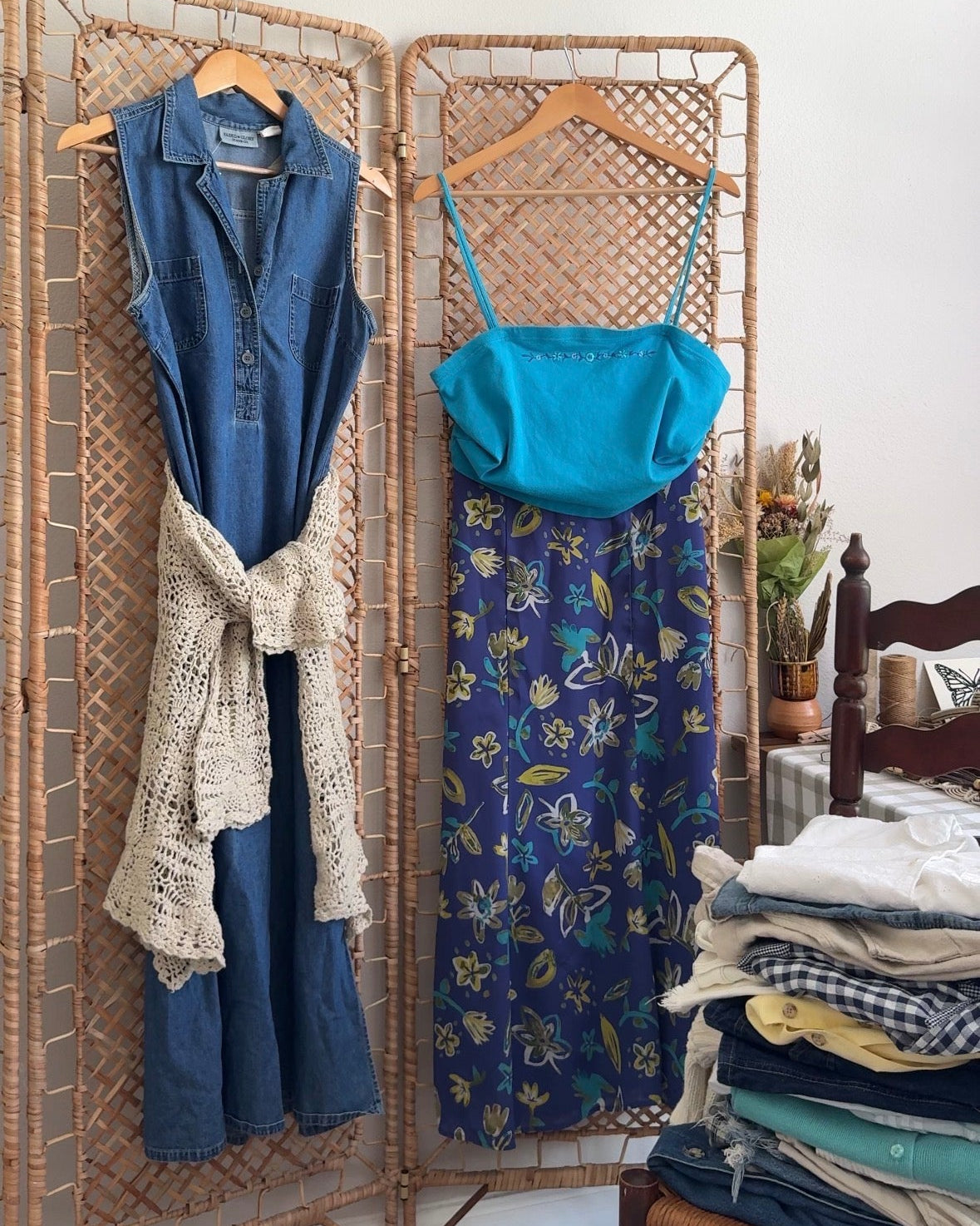 The Blue Current Denim Dress (XS-L)