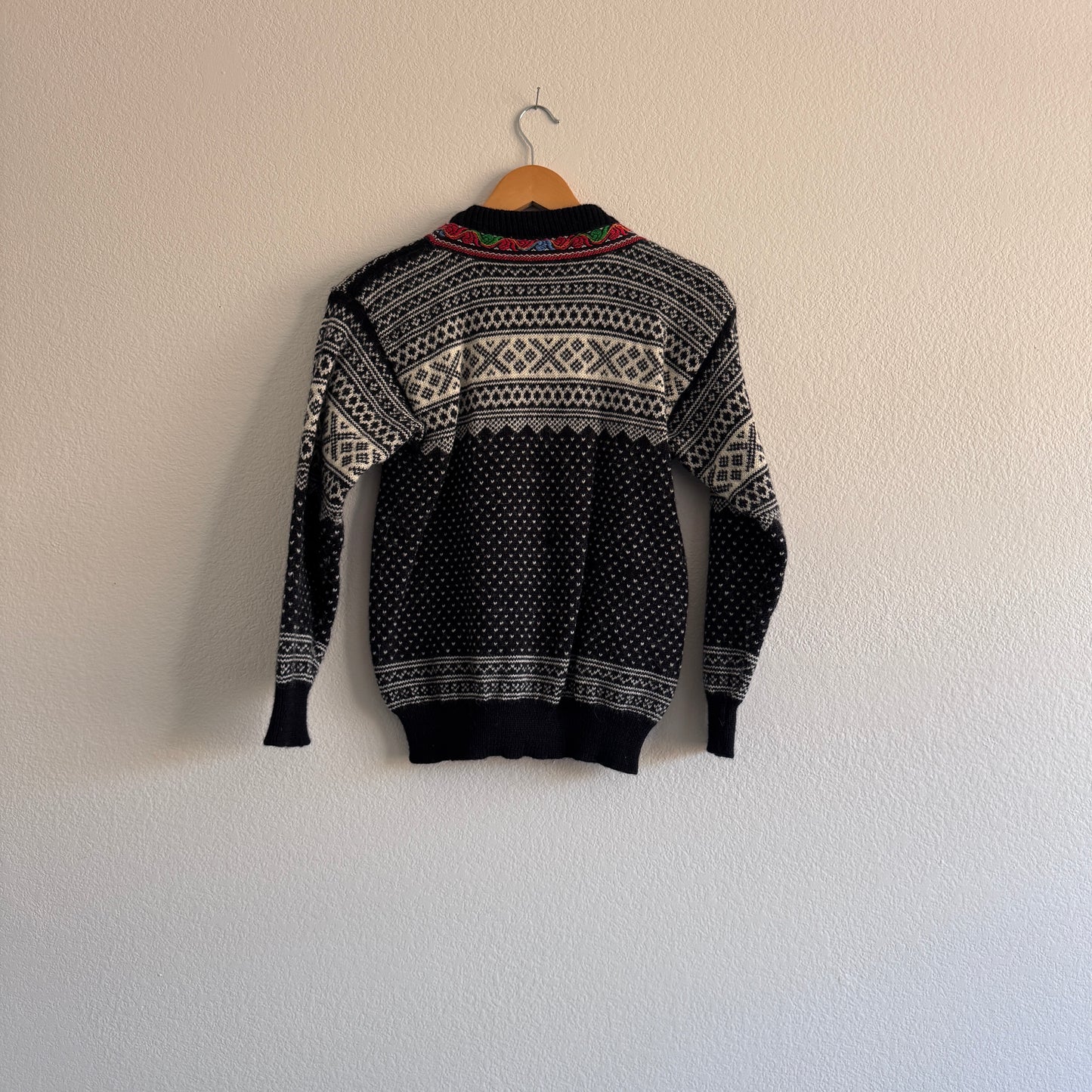 Vintage Fjord Made in Norway Fair Isle Cardigan (XS-S)