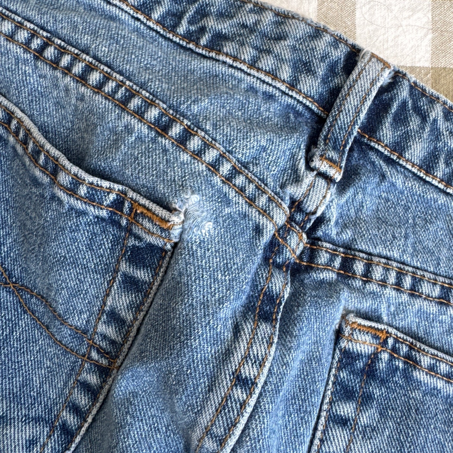 Vintage Y2K Denim Mini Skirt (30W)
