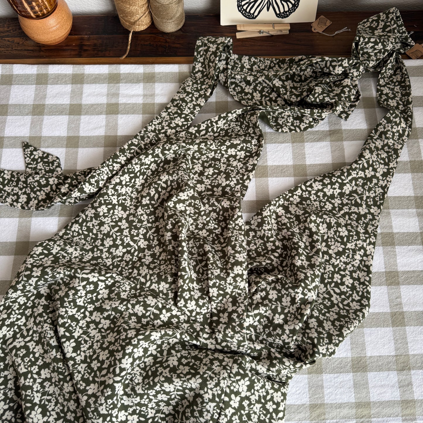 Lulu's Floral Print Midi Dress (XL)