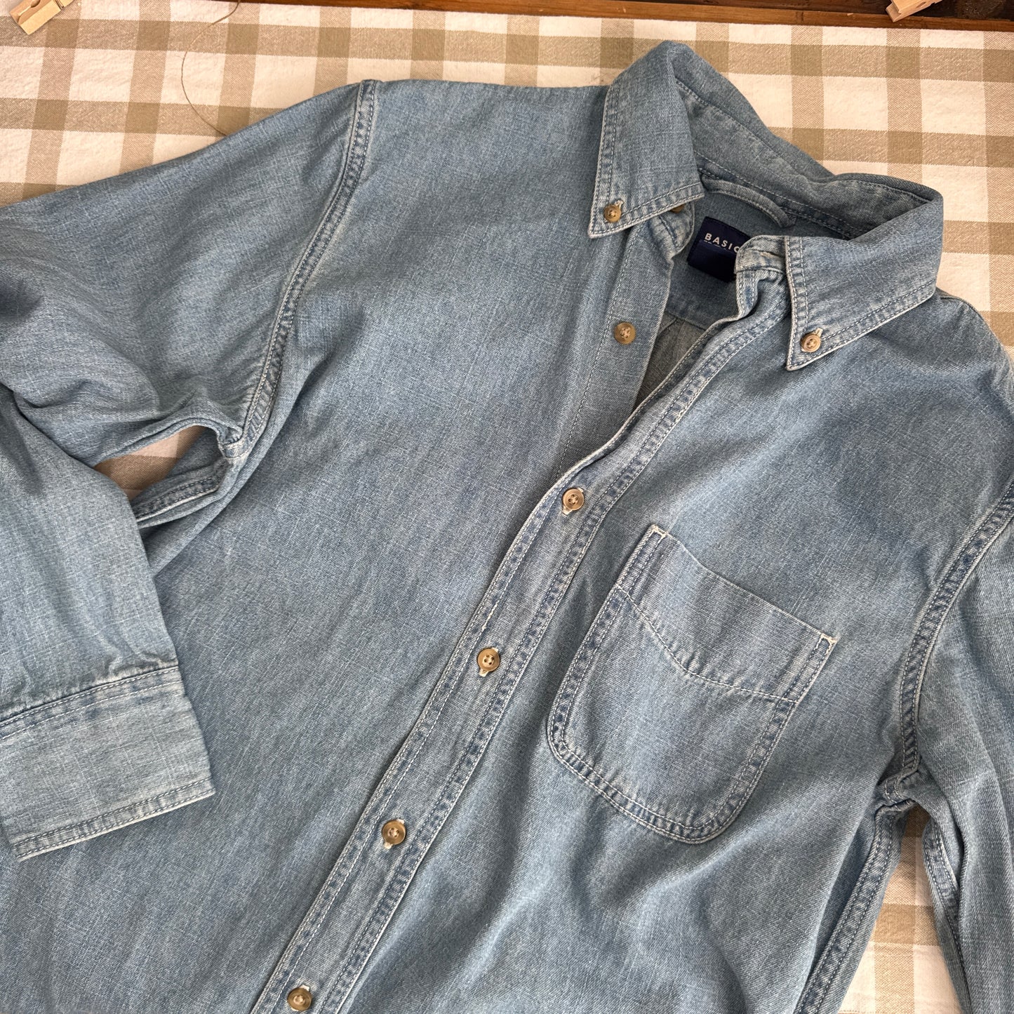 The Shore Wander Denim Shirt (S-M)