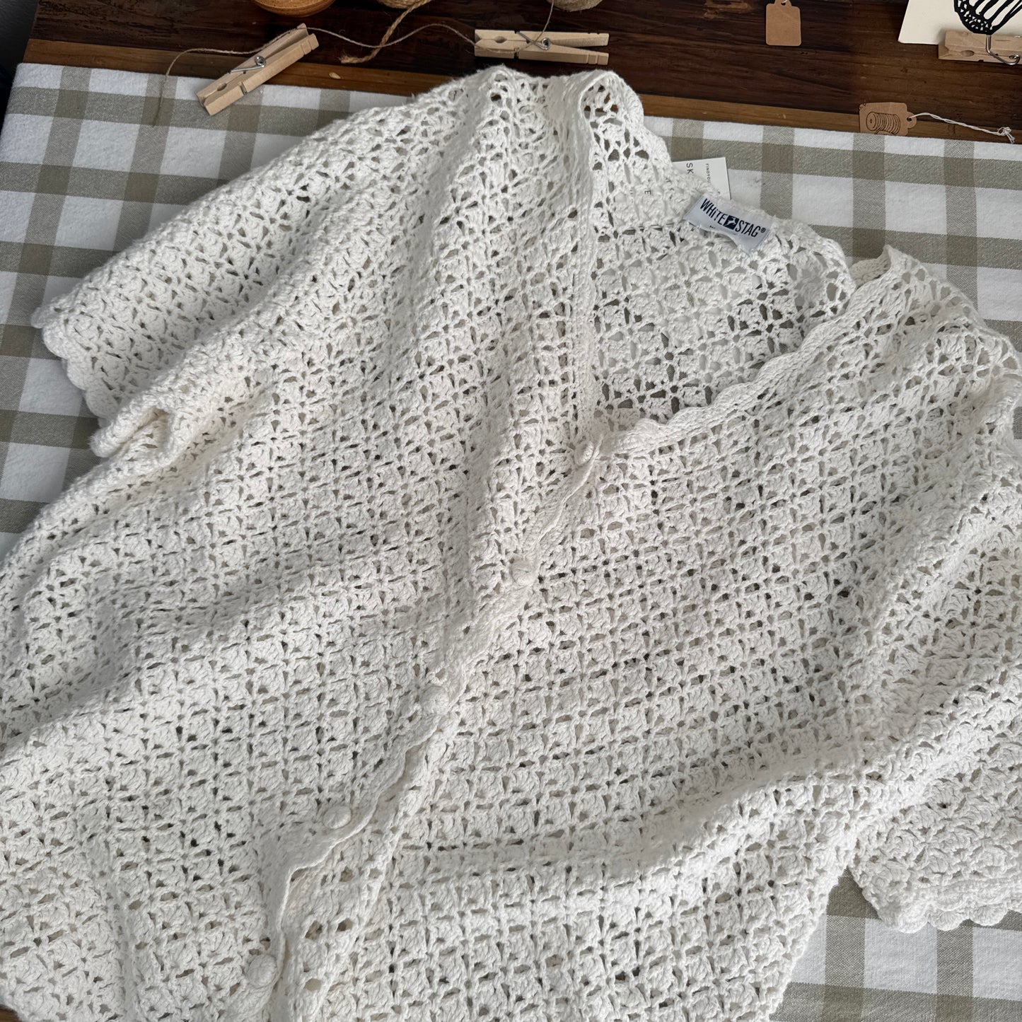 The Seafoam Crochet Cardigan (XS-L)