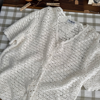 The Seafoam Crochet Cardigan (XS-L)