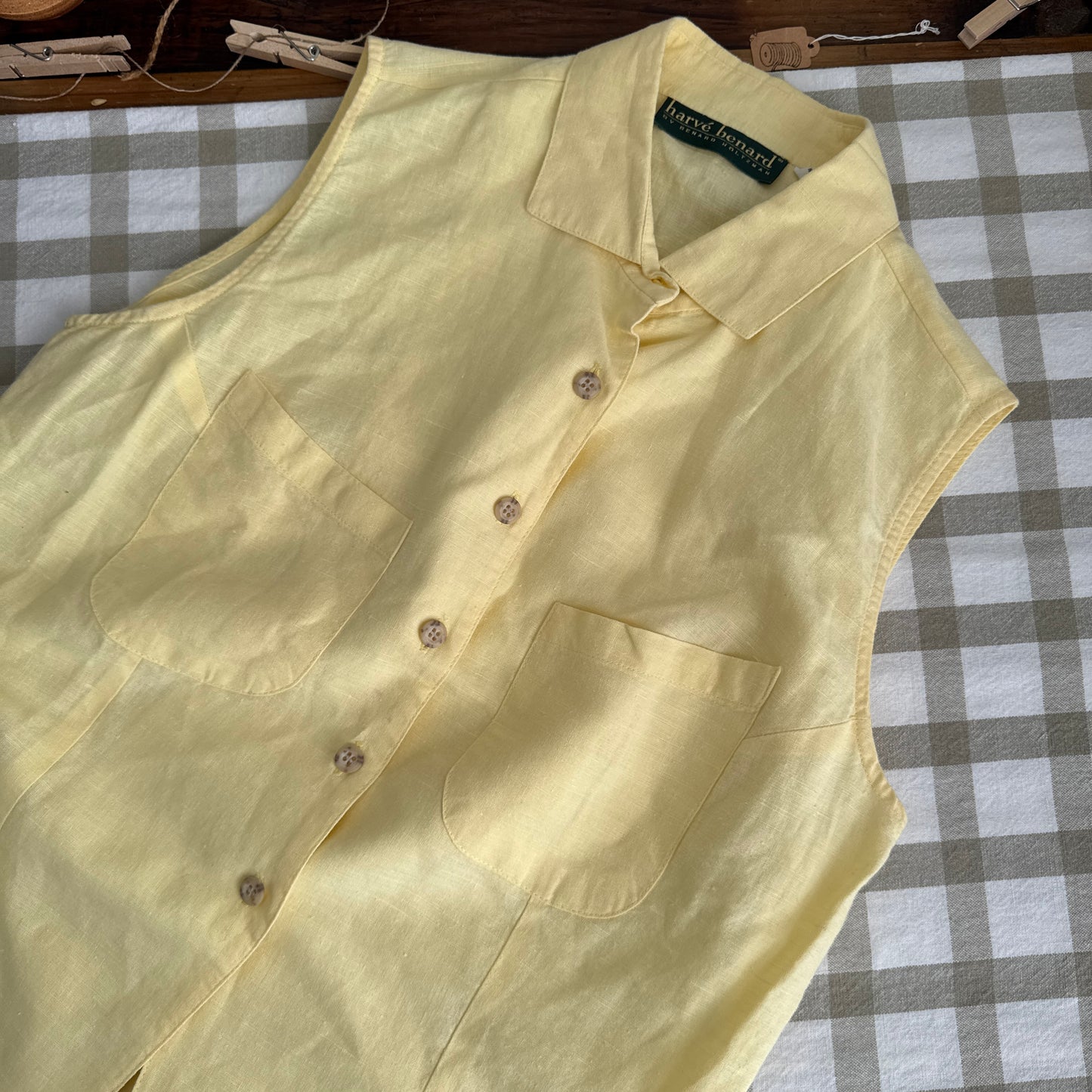 The Easy Morning Linen Tank (M-L)