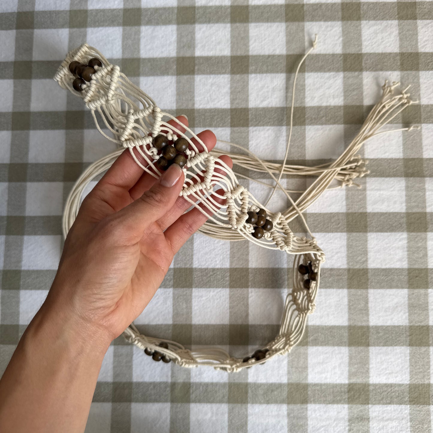 The Ivory Rope Beaded Belt