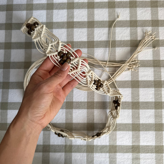 The Ivory Rope Beaded Belt