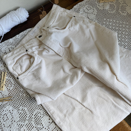 Topshop Corduroy Baggy Wide Leg Pants (30W)
