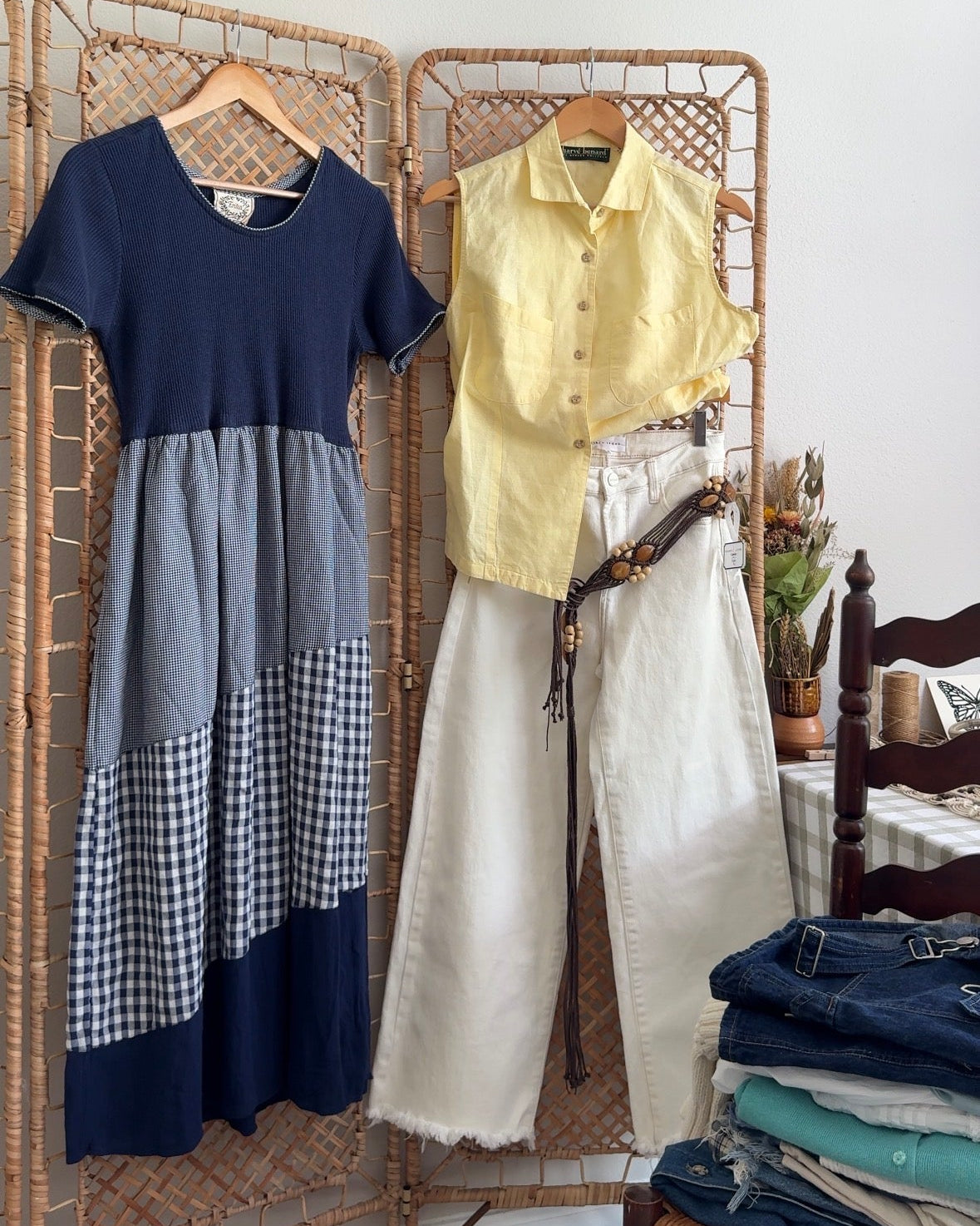 The Easy Morning Linen Tank (M-L)