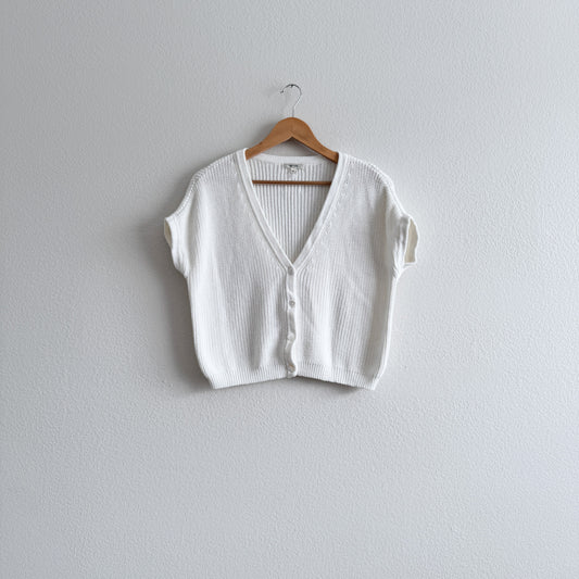 Sleeved Knit Cardigan/Vest (XS)