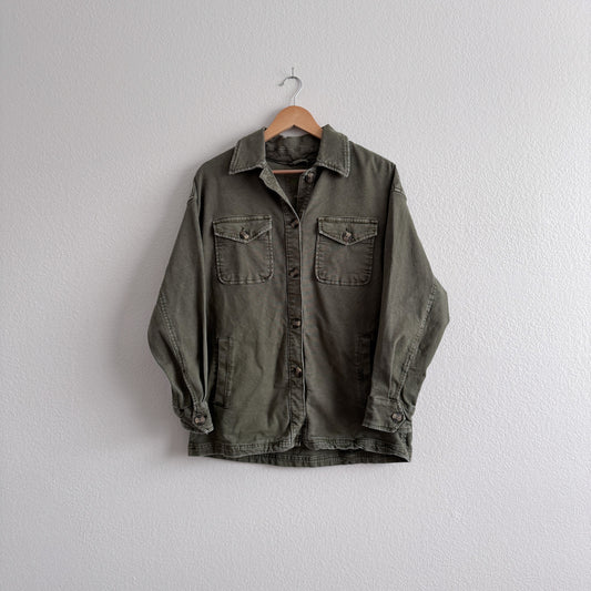 Aerie Green Denim Shacket (very oversized XS)
