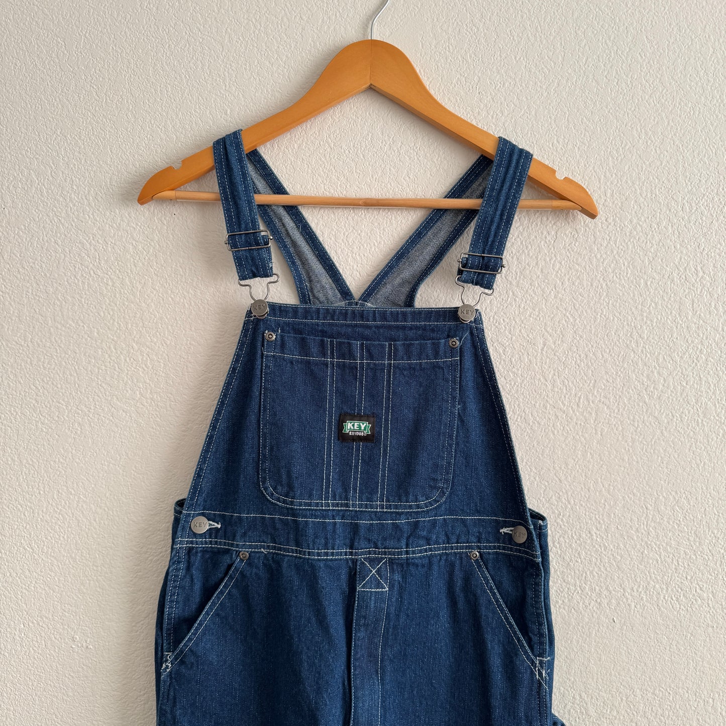 Key Dark Wash Overalls (XS/S)