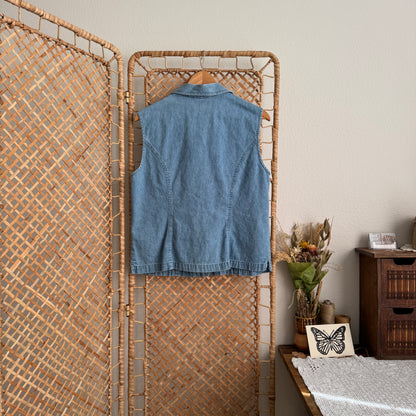 Vintage Denim Buttoned Tank (L)