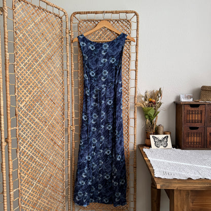 Vintage Floral Maxi Dress (XS-S)