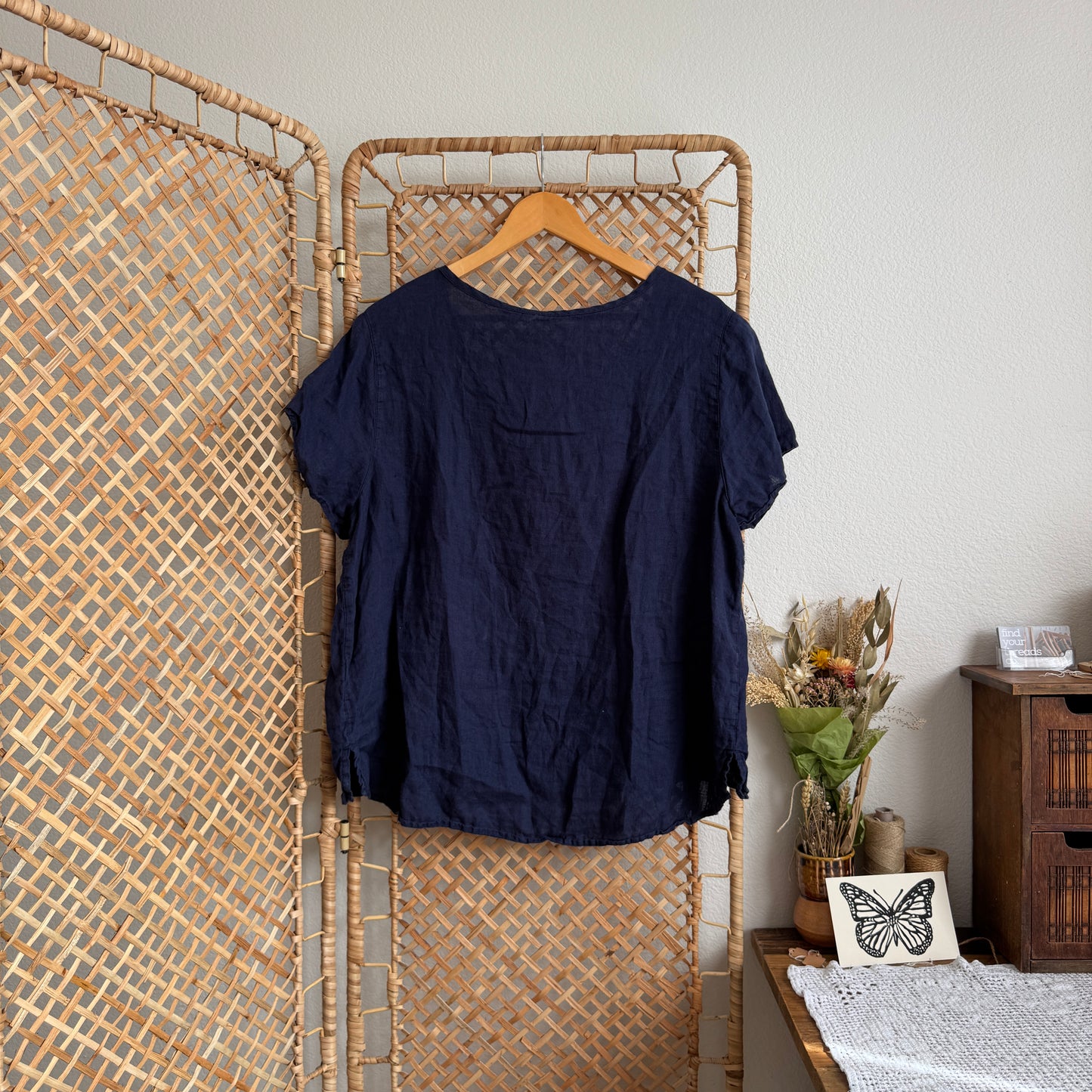 Boxy Linen Top (1X)