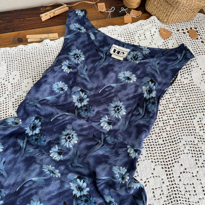Vintage Floral Maxi Dress (XS-S)