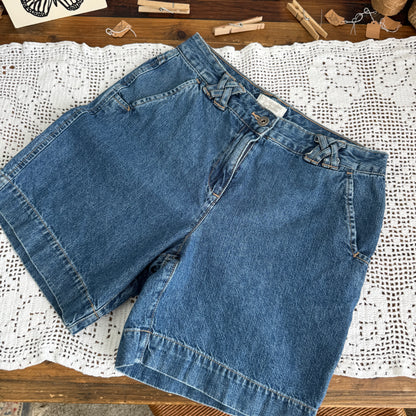Vintage Medium Wash Denim Shorts (30W)