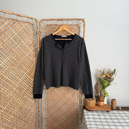Marine Layer Striped LS Henley (L-XL)