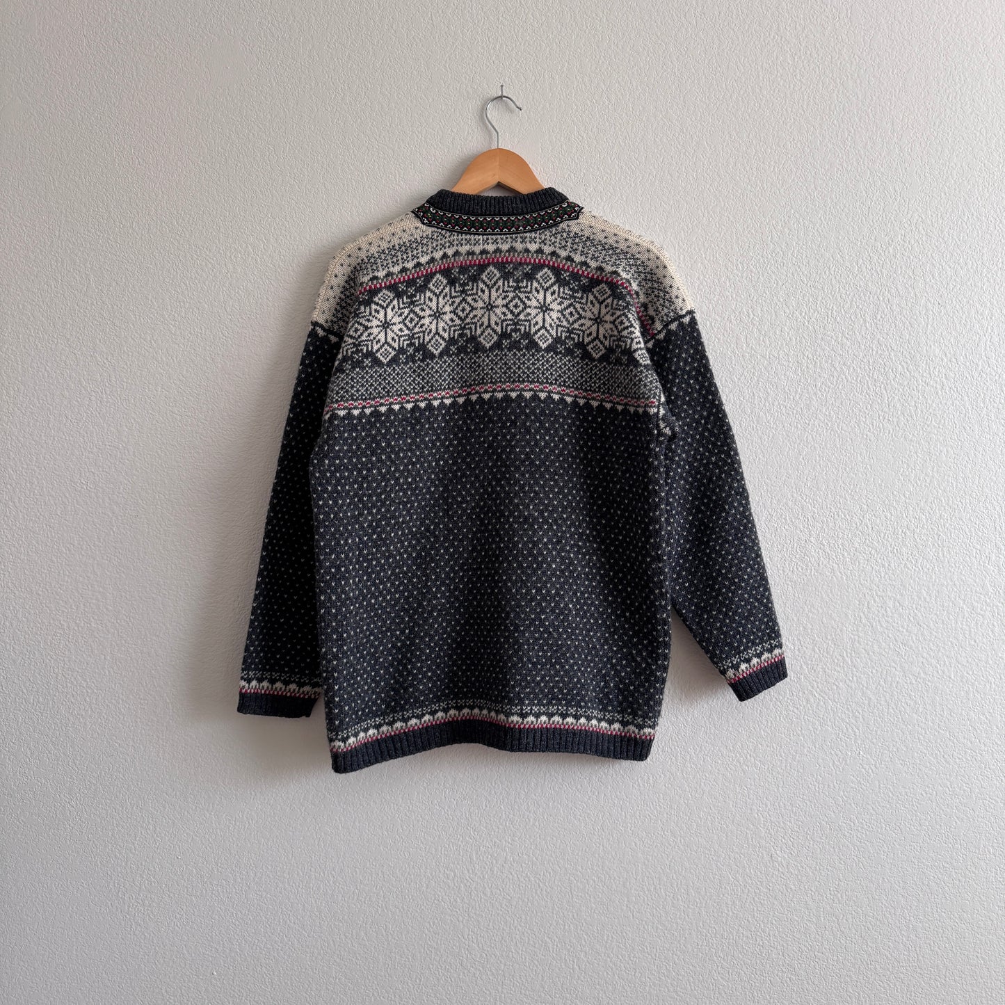 Vintage Nordic Fair Isle Cardigan (S-M)