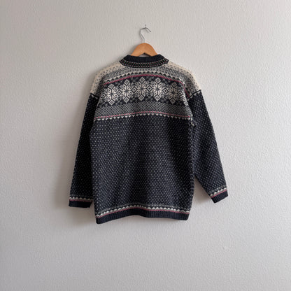 Vintage Nordic Fair Isle Cardigan (S-M)