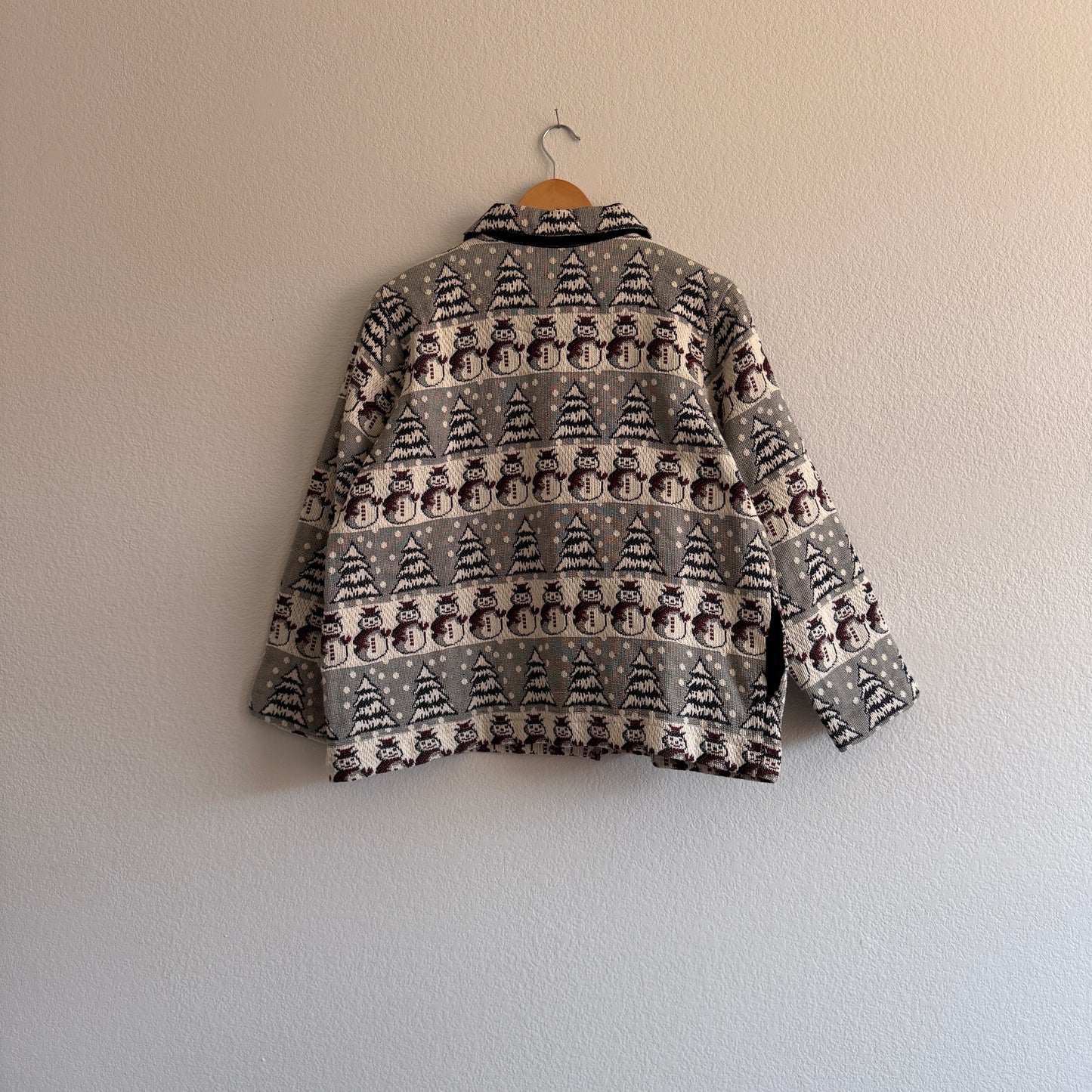 Vintage Snowman Tapestry Jacket (XL P)