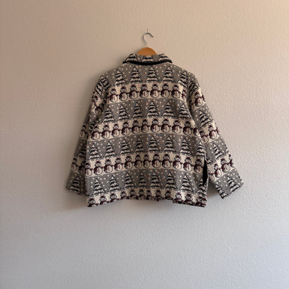 Vintage Snowman Tapestry Jacket (XL P)