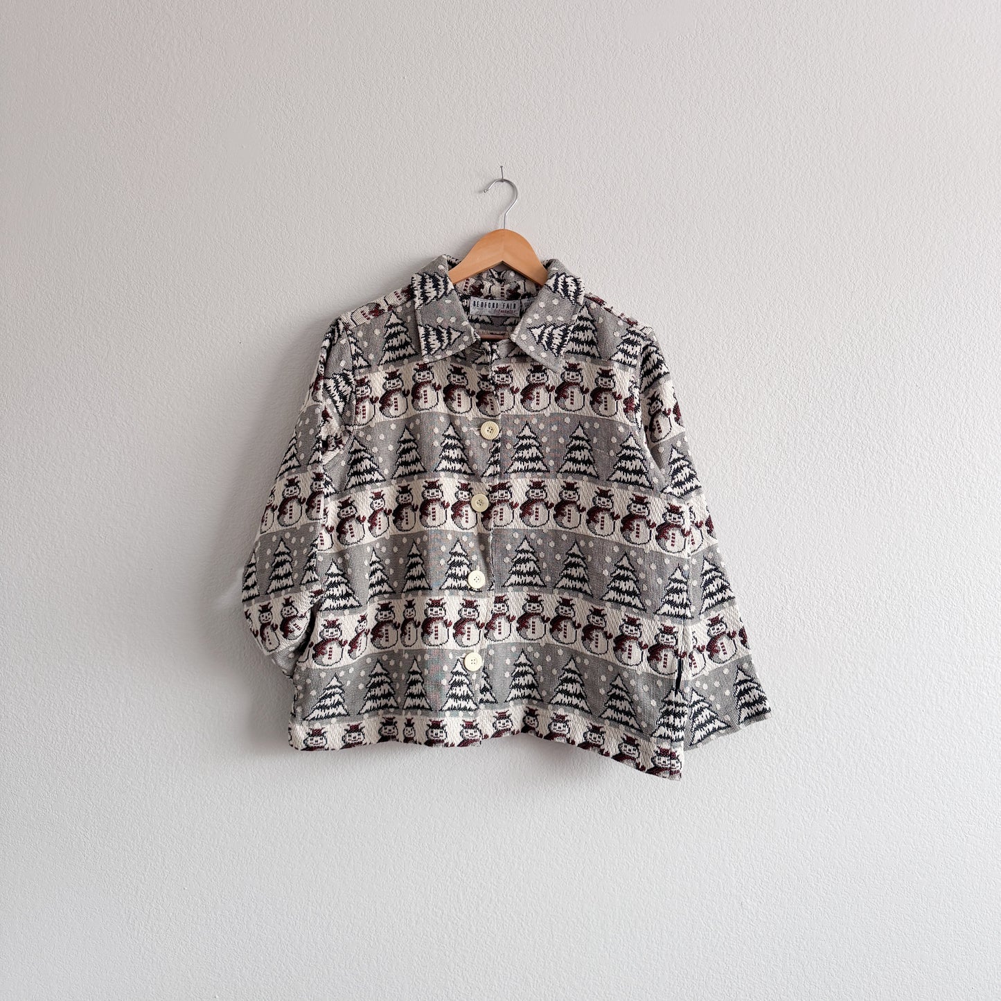 Vintage Snowman Tapestry Jacket (XL P)