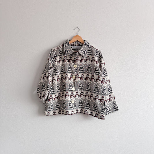 Vintage Snowman Tapestry Jacket (XL P)