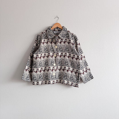 Vintage Snowman Tapestry Jacket (XL P)
