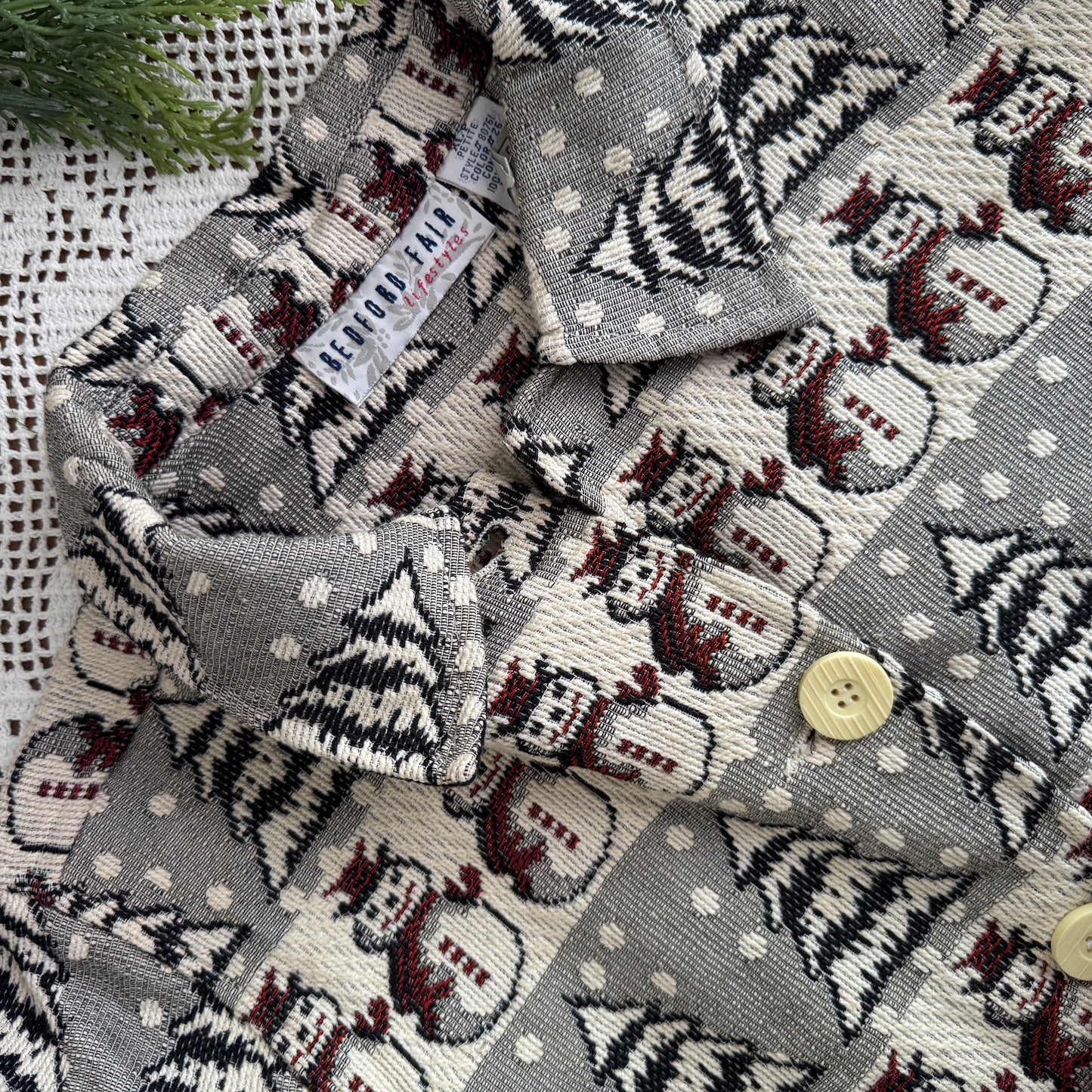 Vintage Snowman Tapestry Jacket (XL P)