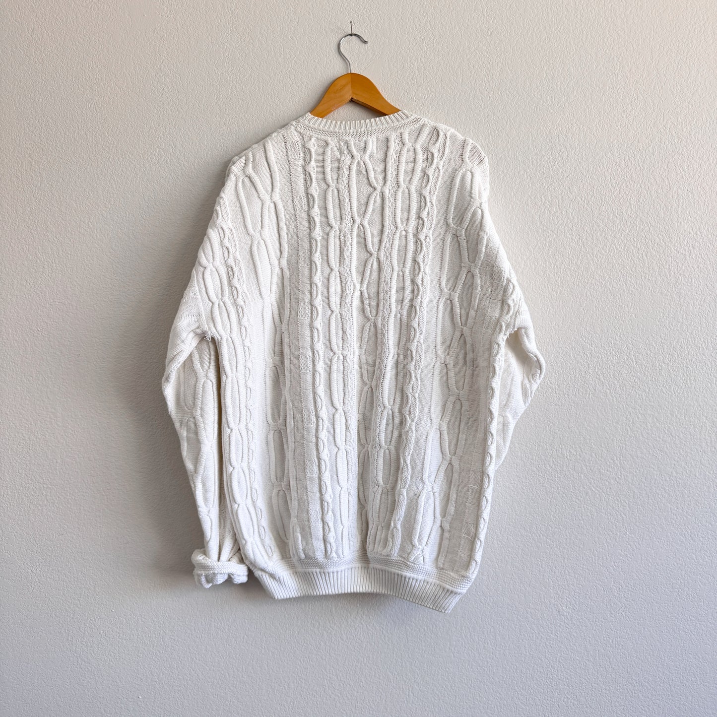 RARE Vintage Coogi-Style Charlie Brown Embroidered Sweater (XL)