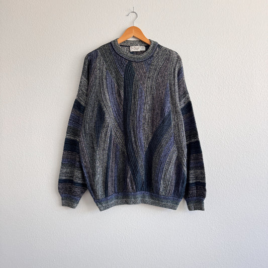 Vintage 3D Textured Sweater (XL)