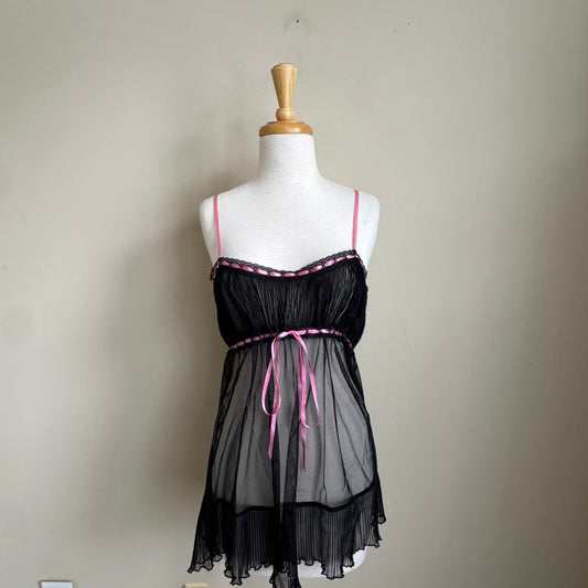 Y2K Victoria’s Secret Mesh Babydoll Cami (M)