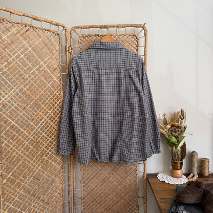 Vintage Gingham Plaid Shirt (L-XL)