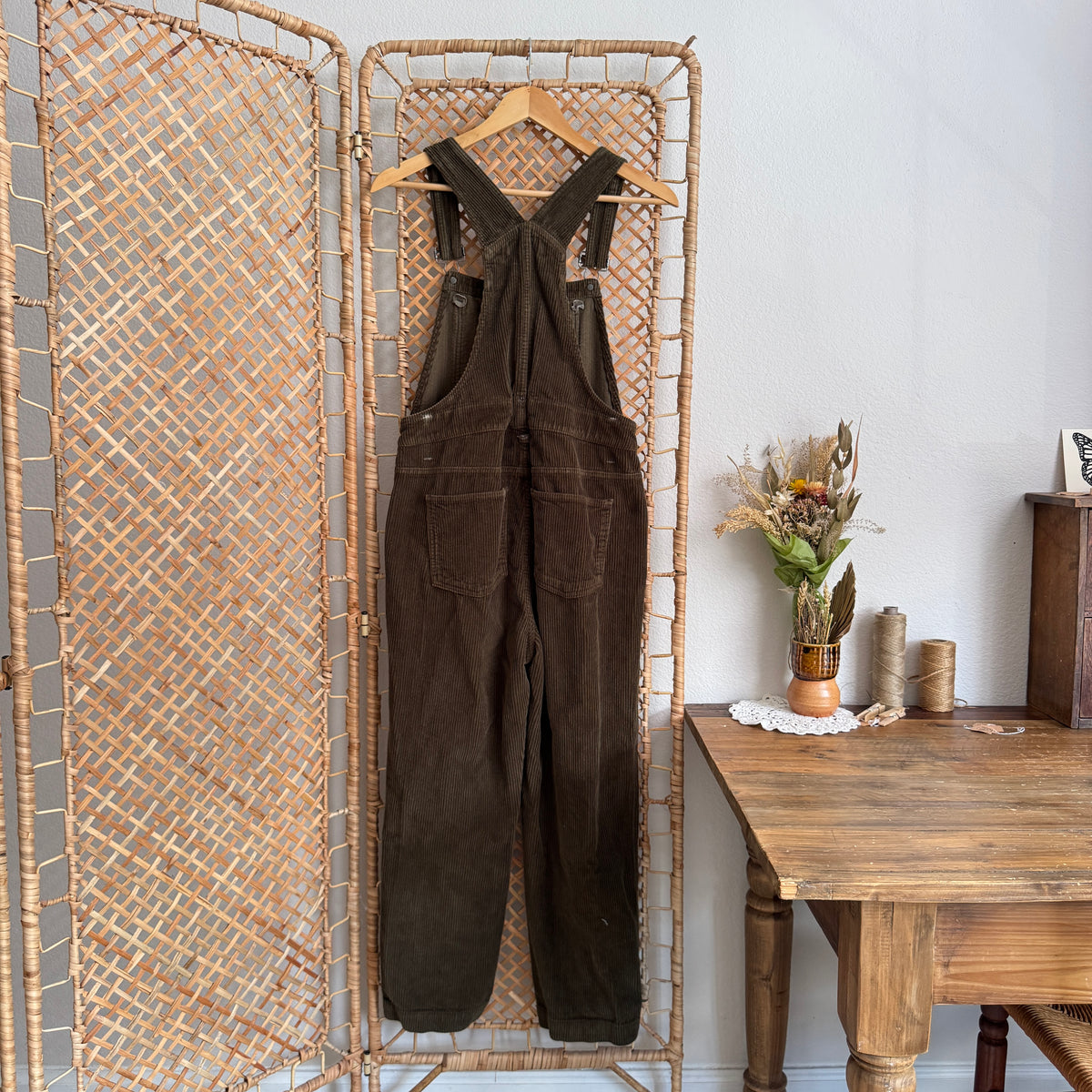 Madewell Corduroy Straight Leg Overalls (S)