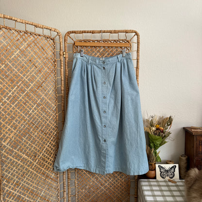 Vintage Levi's Buttoned Denim Skirt (30-31W)