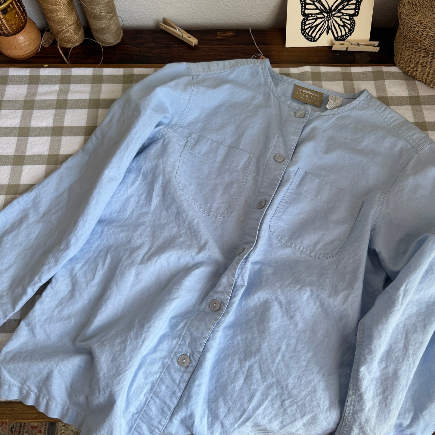Vintage Liz Claiborne Double Pocket Buttoned Shirt (PS)