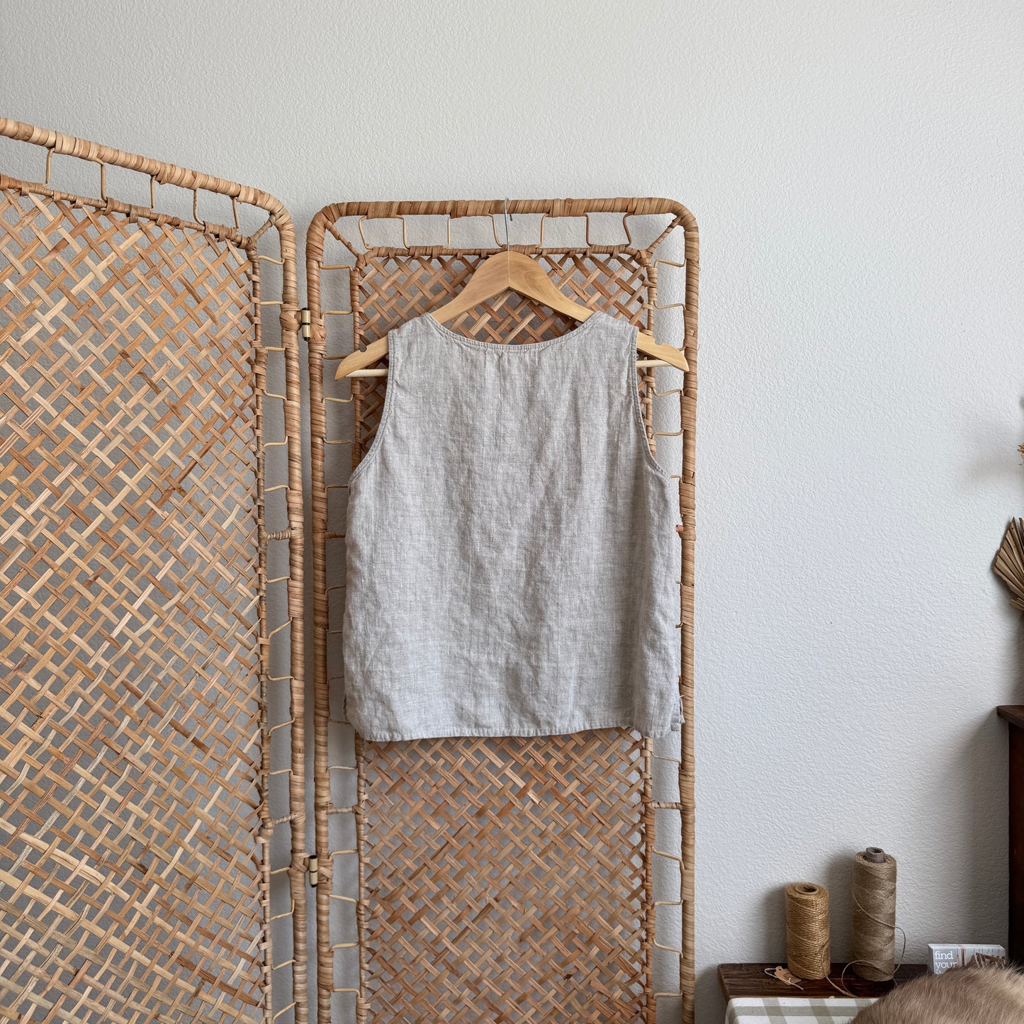 Handmade Linen Tank (XS-M)