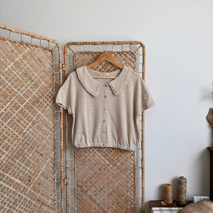 Madewell Ruffle-Collared Top (S)