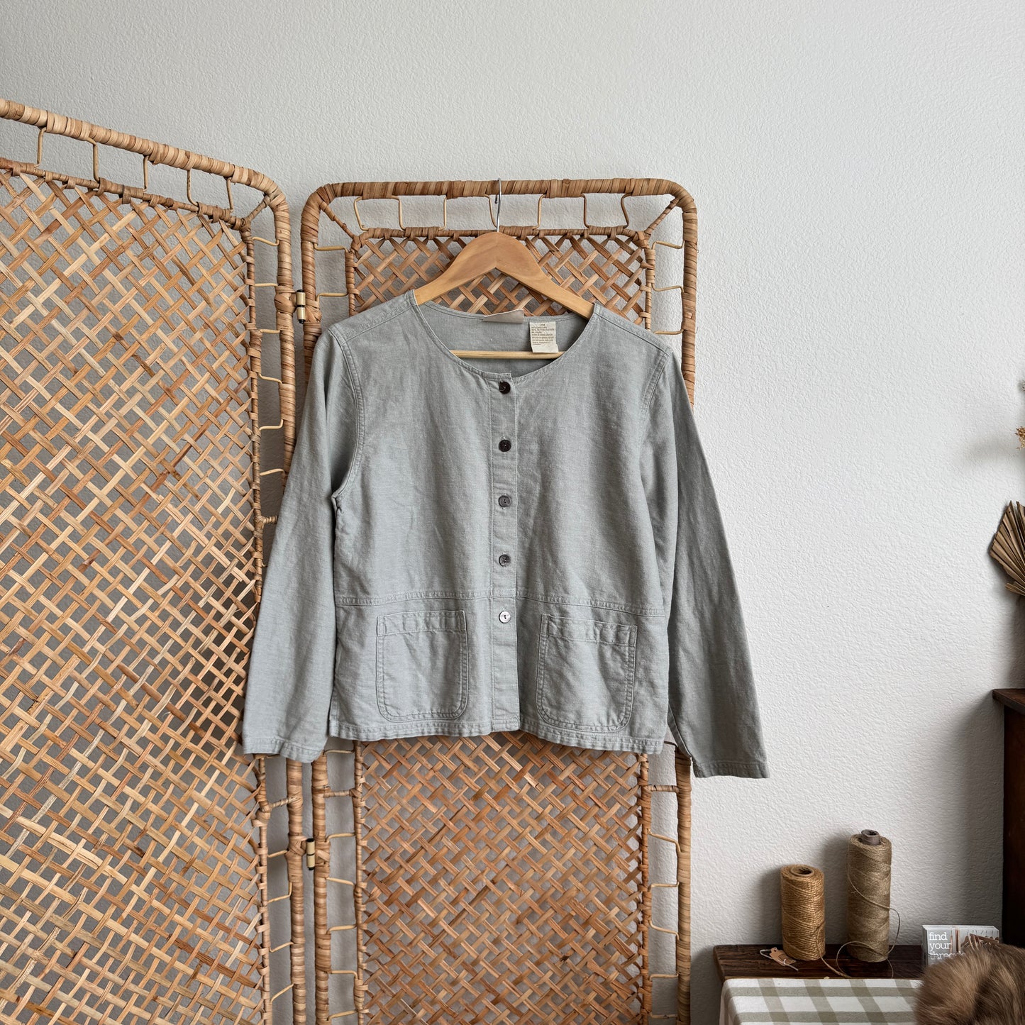 Vintage Linen Blend Buttoned Shirt (PM)