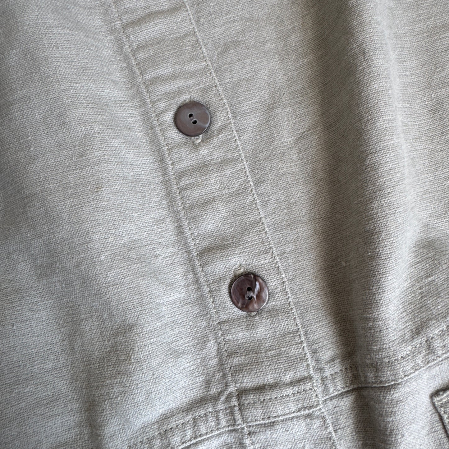 Vintage Linen Blend Buttoned Shirt (PM)
