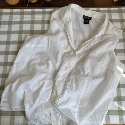 Vintage Embroidered Buttoned Tank (XS-L)