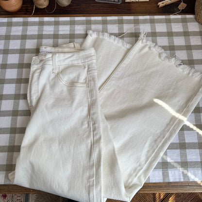 Risen High-Rise Wide Leg Jeans (26W)