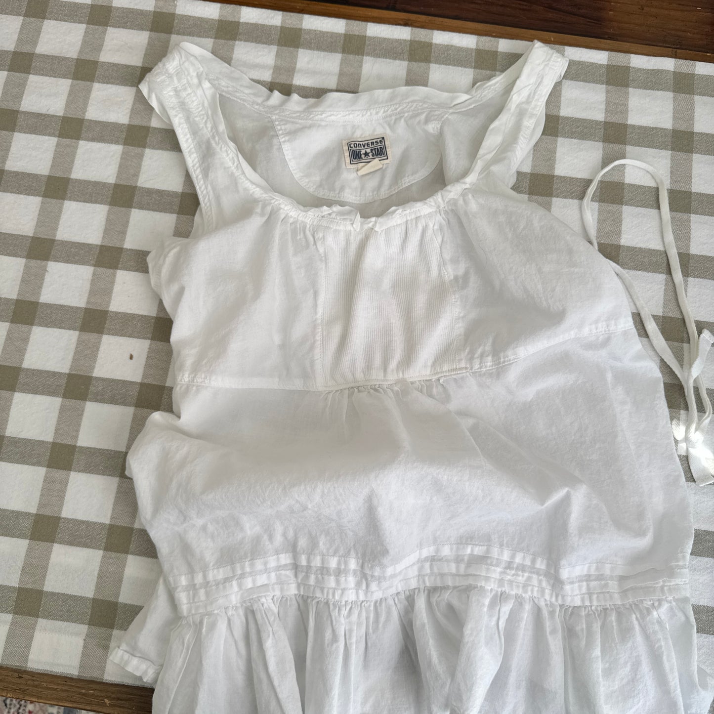 Converse Ruffle Hem Tank (XS-S)
