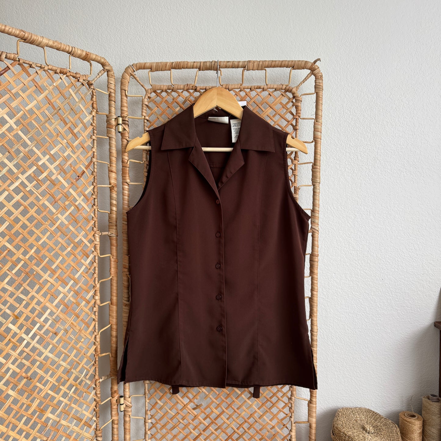 Vintage Collared Buttoned Tank (M)