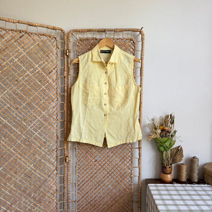 The Easy Morning Linen Tank (M-L)