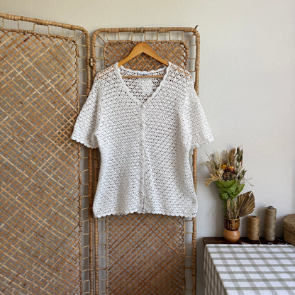 The Seafoam Crochet Cardigan (XS-L)
