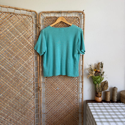 The Reef Bloom Embroidered Knit Top (XS-L)