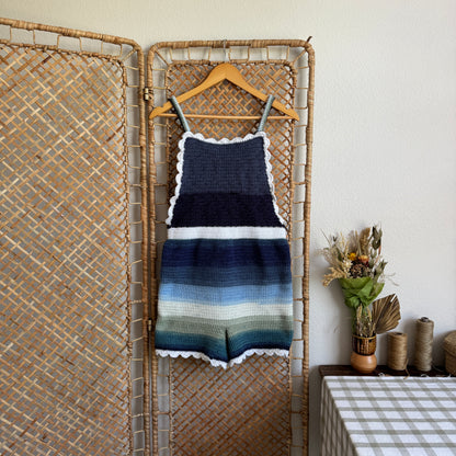 The Dusk Tide Crochet Romper (S-M)